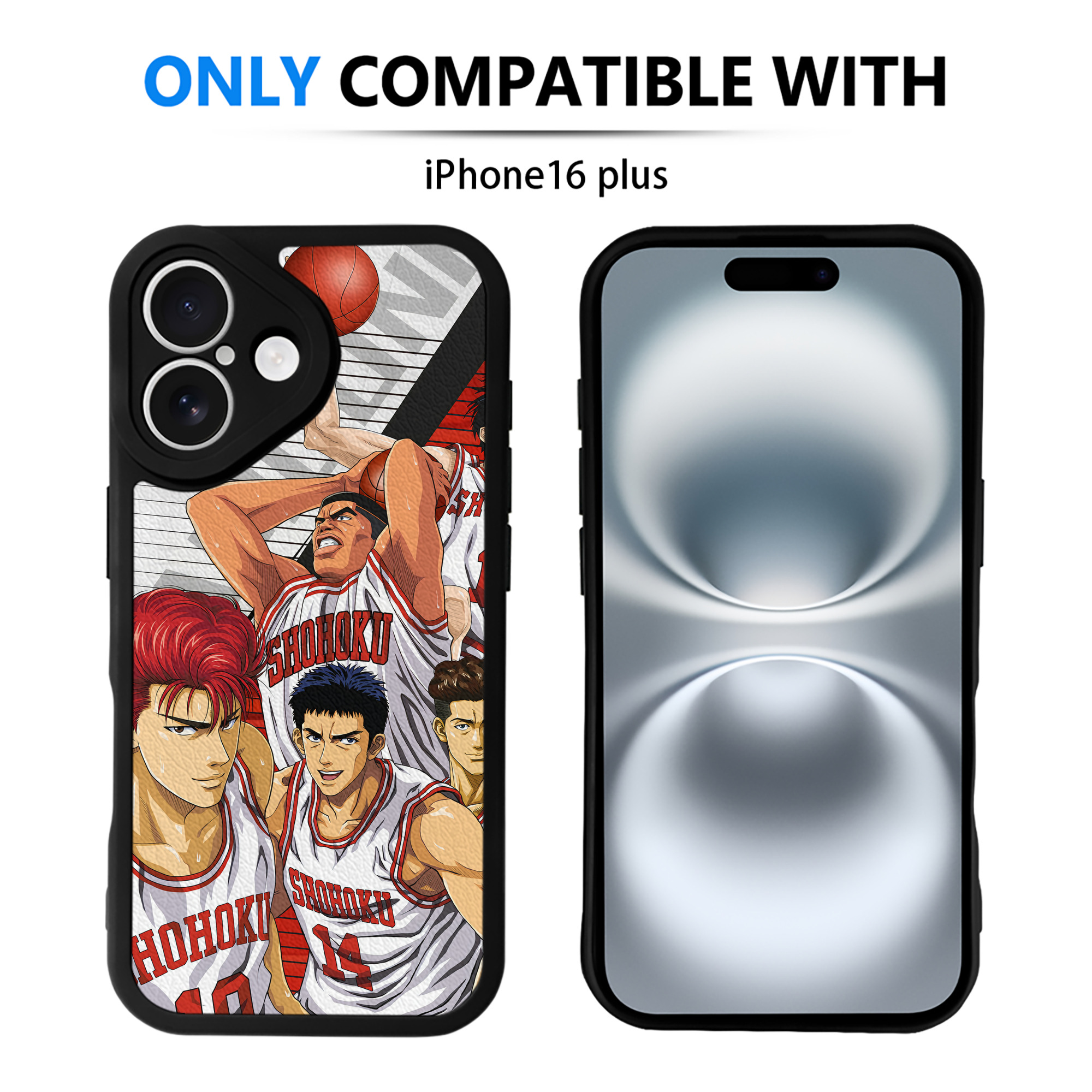 （画像用） SLAM DUNK／スラムダンク 【iPhone 16シリーズ対応】シリコンスマホケース（レザー調） 材質：シリコン